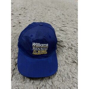 Renault Williams F1 Team Cap Official 90s Blue Cotton Adult Adjustable